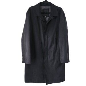 NWOT London Fog Black Trench Coat Career Blazer Jacket Long Men's 40R